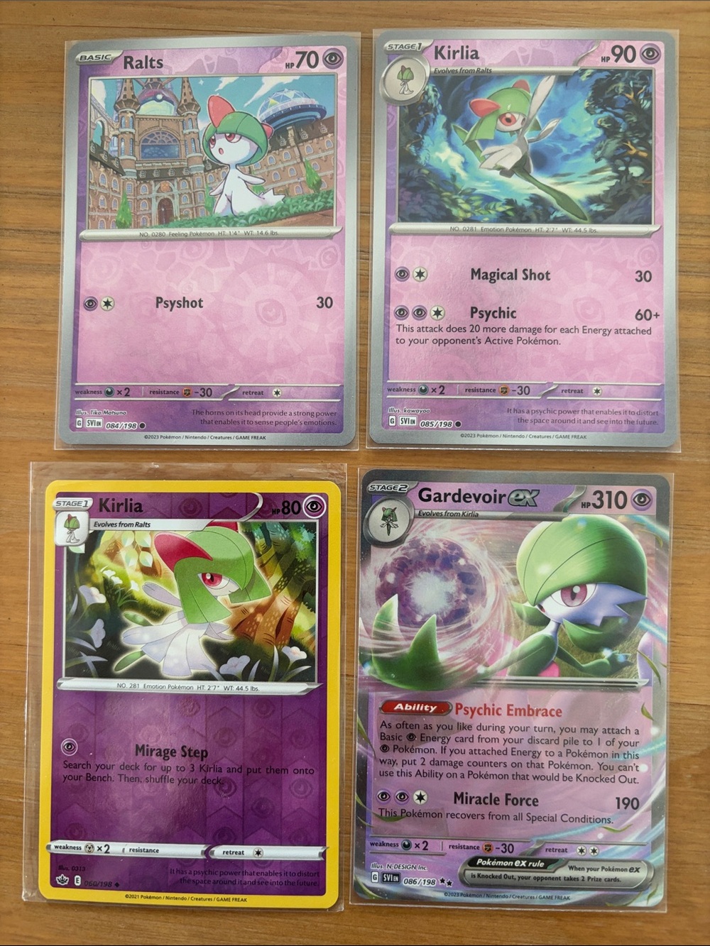 Ralts Kirlia Gardevoir ex Evolution Reverse Holo Pokémon Lot ✨5/$25✨